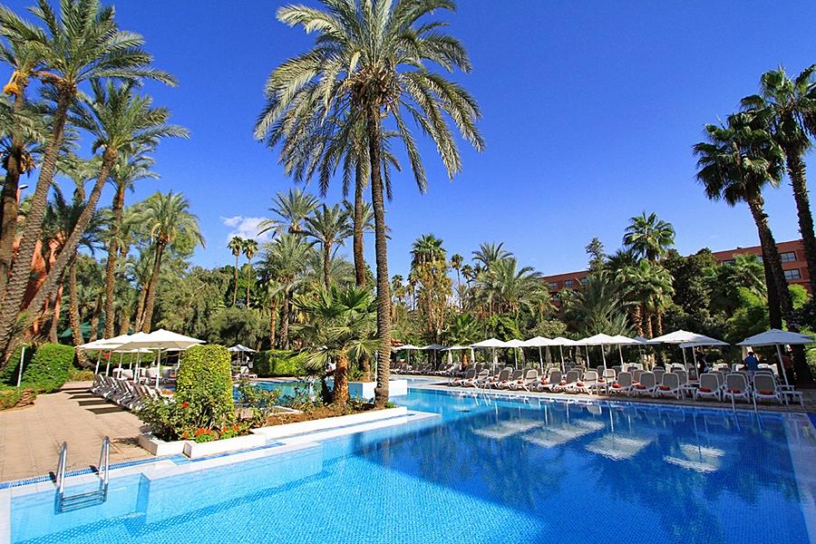 מלון מרקש Kenzi Farah מראה חיצוני תמונה The swimming pool at the hotel