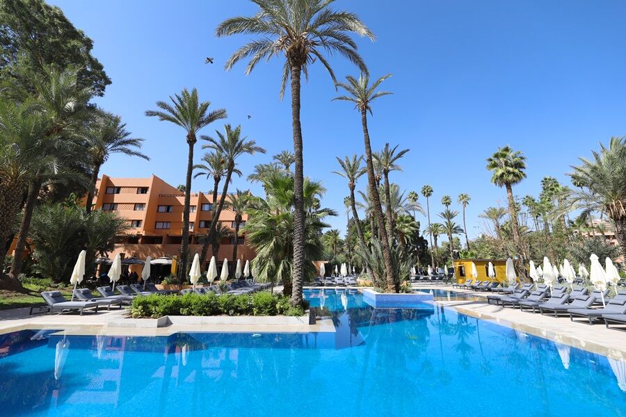 מלון מרקש Kenzi Farah מראה חיצוני תמונה The swimming pool at the hotel